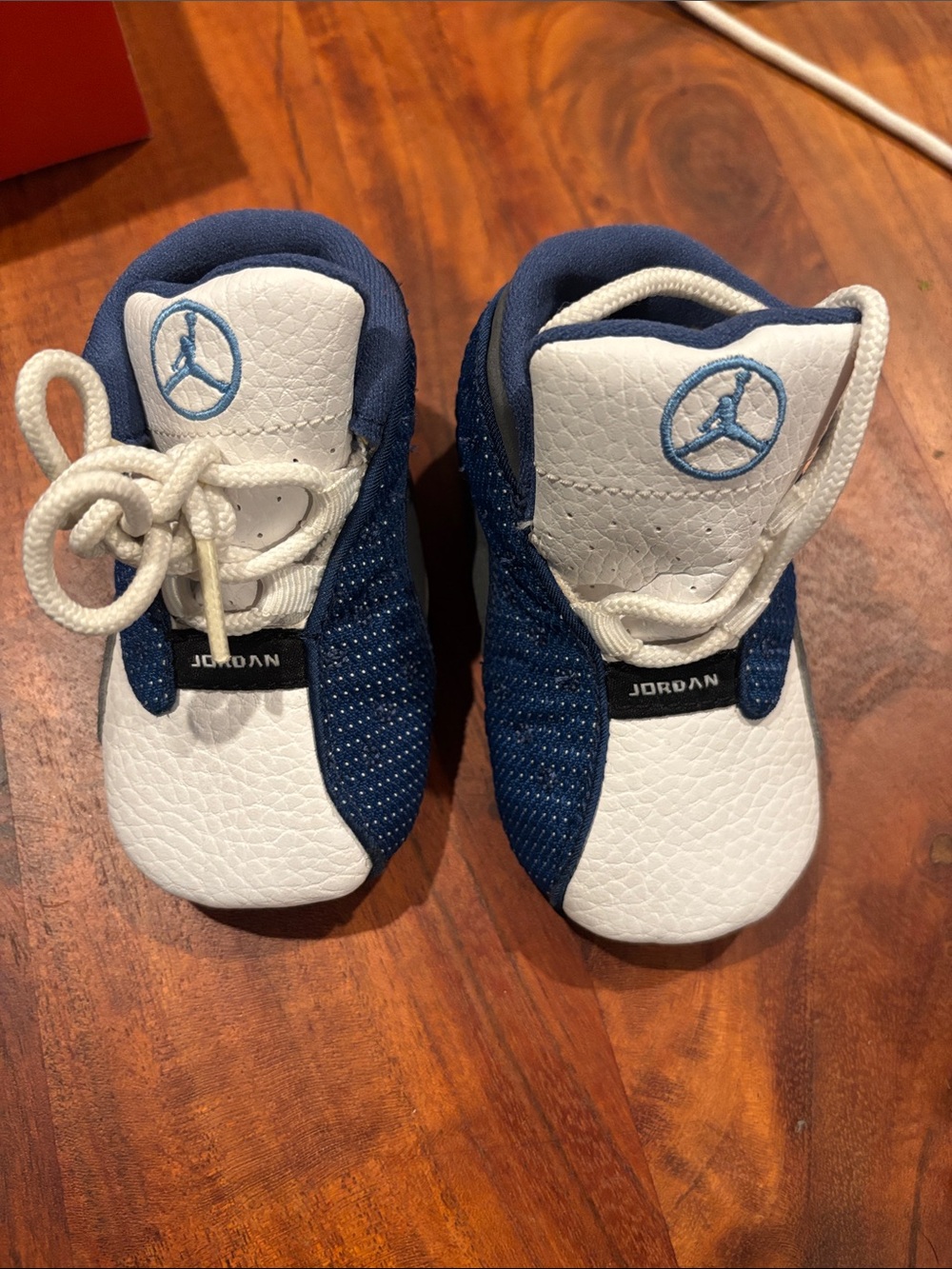 Jordan Infant Sneakers in White and Navy